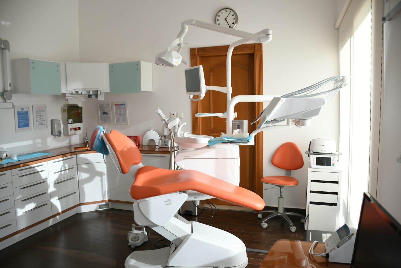 Bright modern treatment room at Mira Dental Studio